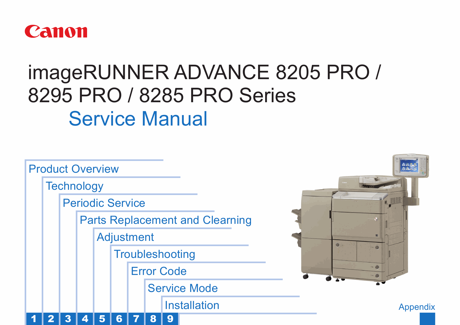 Canon imageRUNNER-ADVANCE-iR 8205 8295 8285Pro Service Manual-1